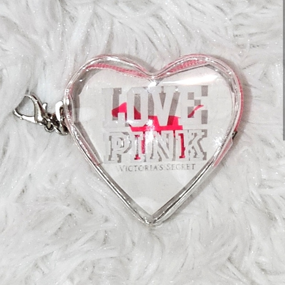 Heart-Shaped Pink Keychain Brand new never used